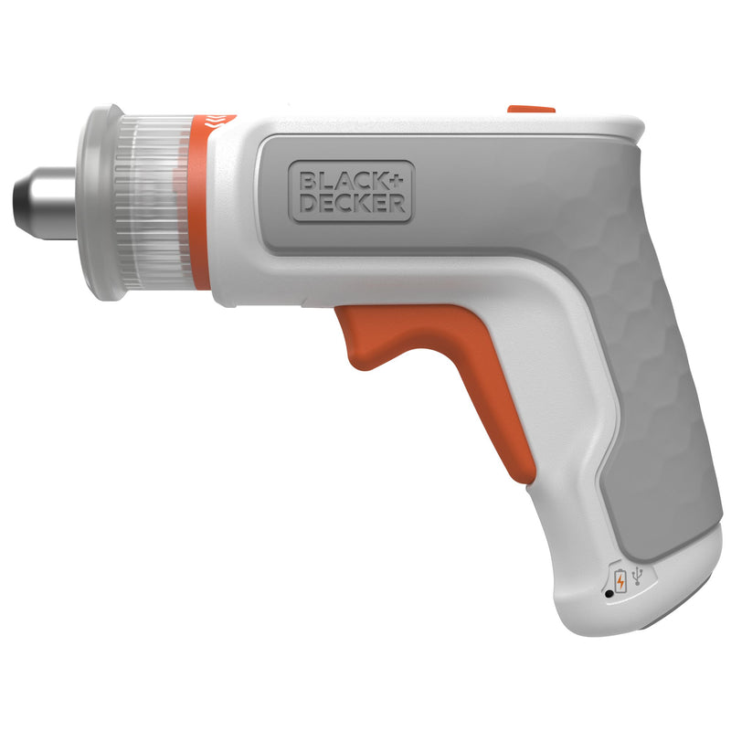 Black&Decker (BCRTA01-XJ) HEXDRIVER 3.6V furniture screwdriver with integrated 1.5Ah battery, 5 tips, hex key and USB cable