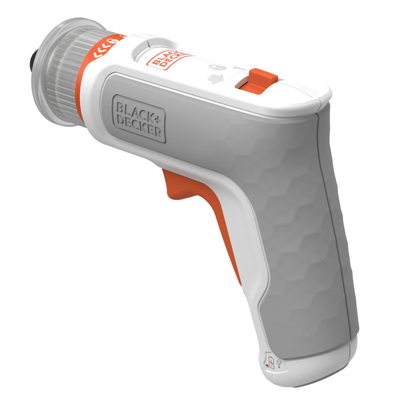 Black&Decker (BCRTA01-XJ) HEXDRIVER 3.6V furniture screwdriver with integrated 1.5Ah battery, 5 tips, hex key and USB cable