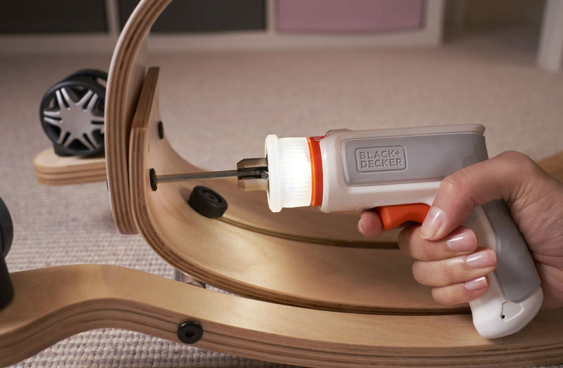 Black&Decker (BCRTA01-XJ) HEXDRIVER 3.6V furniture screwdriver with integrated 1.5Ah battery, 5 tips, hex key and USB cable