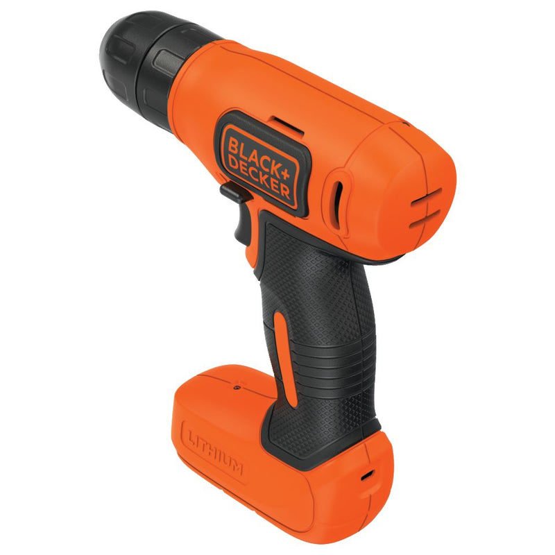 Black&Decker (BDCD8-QW) Ultra-Compact Drill Driver 7.2V 1.5Ah 12Nm, 10mm Chuck with Micro-USB Charger