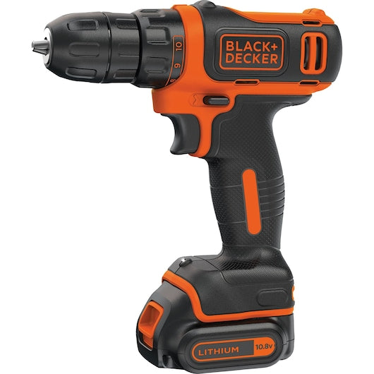 Berbequim/Aparafusadora Black&Decker (BDCDD12K1-QW) Ultra Compacta de 10,8V com Bateria de Íons de Lítio em Kit de Montagem
