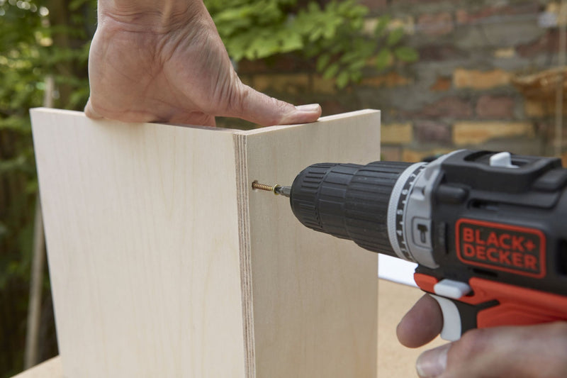 Black&Decker (BDCHD12S1-XJ) 12V 40Nm Hammer Drill, 10mm Chuck with 1 USB 1.5Ah Lithium Battery and USB Cable