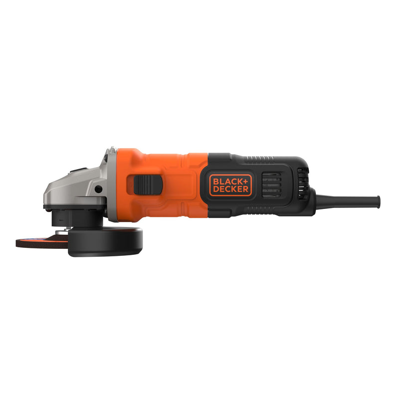 Black&Decker (BEG010-QS) Mini Grinder 710W 115mm with restart protection and 2-position side handle