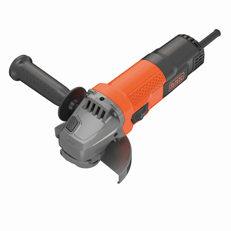 Black&Decker (BEG110-QS) 750W 115mm Mini Grinder with Restart Protection. With 3-position Side Handle.
