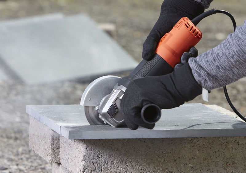 Black&Decker (BEG210K-QS) 900W 115mm Mini Grinder with 3-position side handle and case