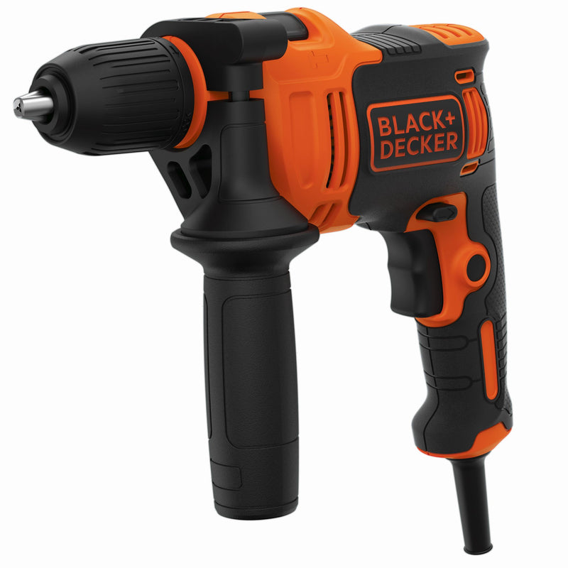 Black&Decker (BEH550-QS) 550W 13mm Hammer Drill with 1 masonry bit, 1 wood bit and side handle