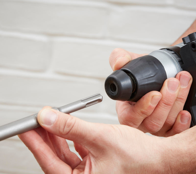 Black&Decker (BEHS03K-QS) SDS-Plus 1,250W 3-mode 3.7J hammer, 13mm drill bit adapter with wrench, side handle and case