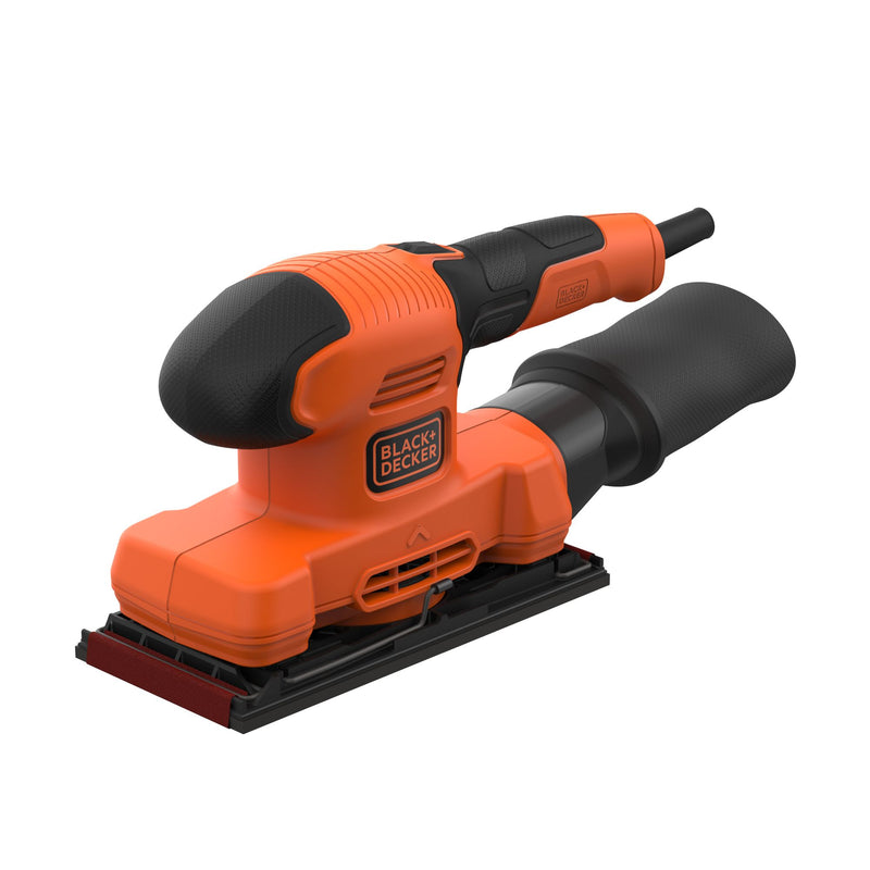 Black&Decker (BEW220-QS) 150W 1/3 Orbital Sander, 14,000 rpm speed, 2mm orbit, 230 x 92mm sheet with 1 sanding sheet