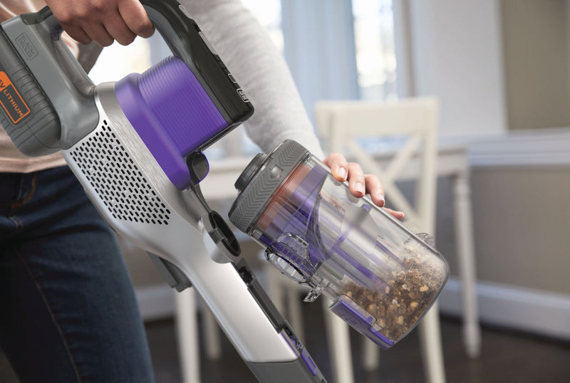 Black&Decker (BHFEV362DP-QW) POWER SERIES EXTREME 4-in-1 pet vacuum cleaner with 36V 2Ah lithium external battery.