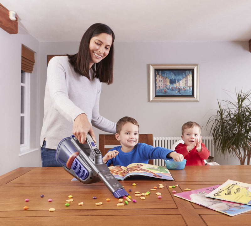 Black&amp;Decker (BHHV520BFP-QW) GEN 11 Aspiradora de mano para mascotas con batería de litio de 18 V y 2,5 Ah y tecnología SMART TECH™