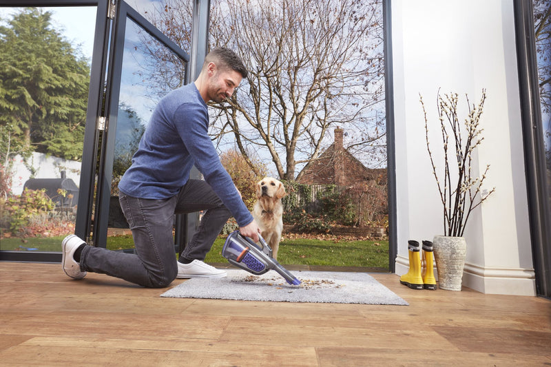 Black&amp;Decker (BHHV520BFP-QW) GEN 11 Aspiradora de mano para mascotas con batería de litio de 18 V y 2,5 Ah y tecnología SMART TECH™