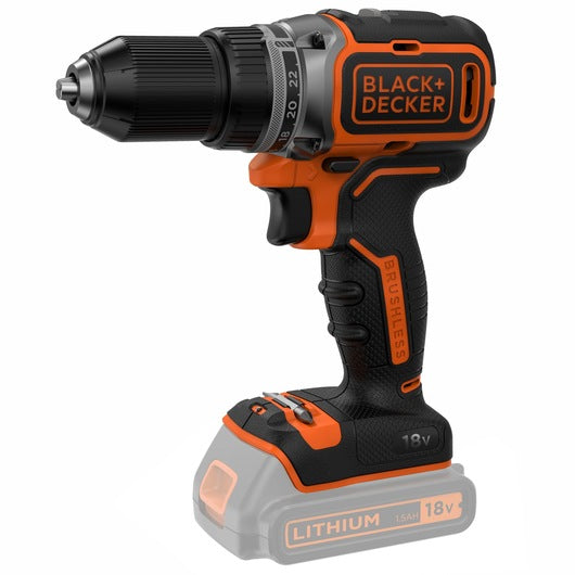 Berbequim/Aparafusadora sem fio Black&Decker (BL186N-XJ) 18V com motor sem escova e 2 velocidades
