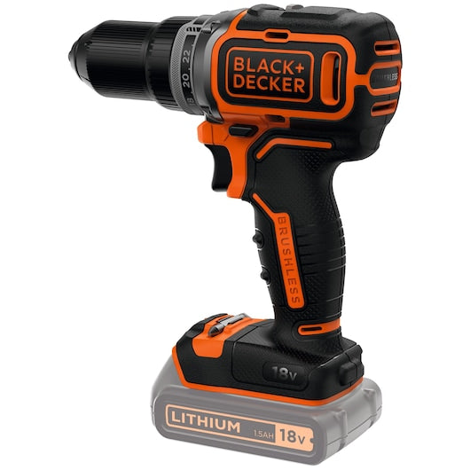 Berbequim/Aparafusadora sem fio Black&Decker (BL186N-XJ) 18V com motor sem escova e 2 velocidades