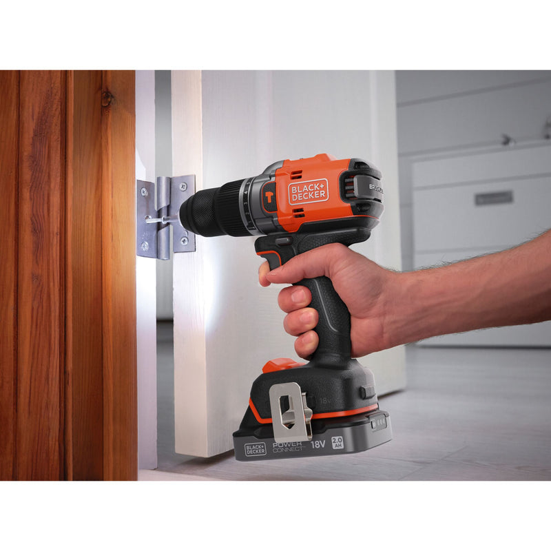Black&Decker (BLD683XN-XJ) 18V POWERCONNECT™ Cordless Brushless Hammer Drill (without battery/charger)