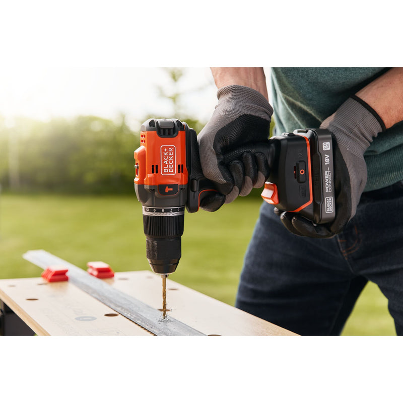 Black&Decker (BLD683XN-XJ) 18V POWERCONNECT™ Cordless Brushless Hammer Drill (without battery/charger)