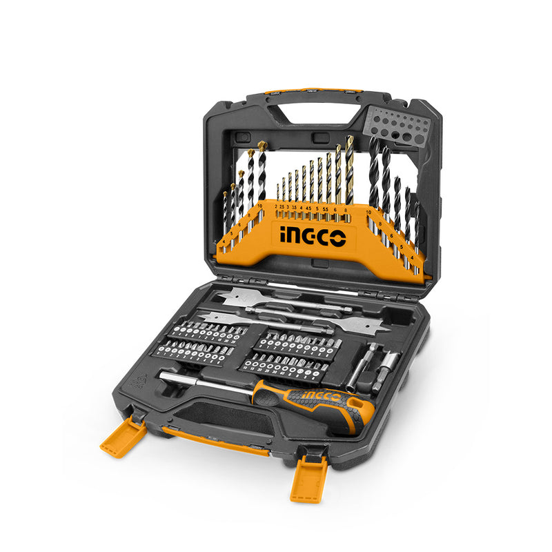 Estojo para ferramentas INGCO (HKTAC010671) com brocas e pontas, 62 unid.