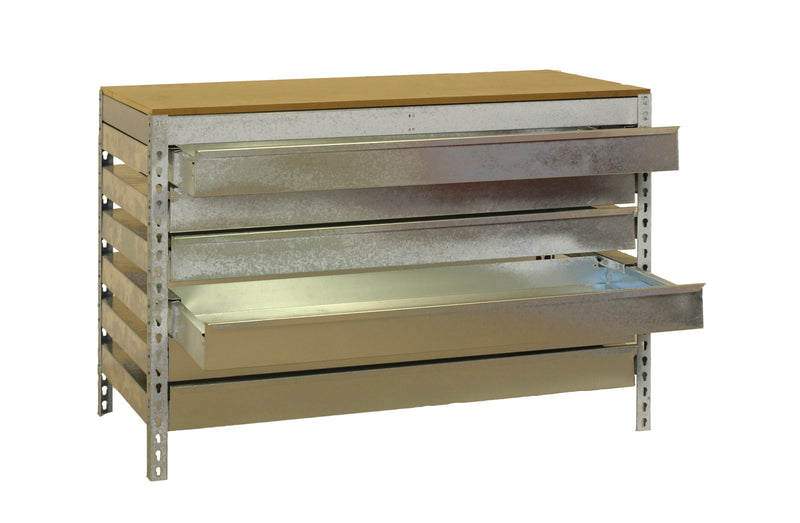 Workbench Simonwork BT5 Box6 900 Galv/Wood - (842x910x610)