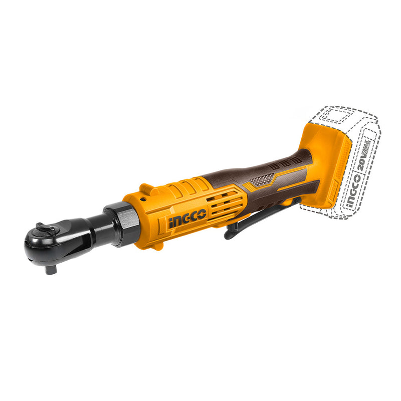 INGCO (CDRLI2060152) Llave de carraca inalámbrica de 20 V + 1 batería de 2,0 Ah.