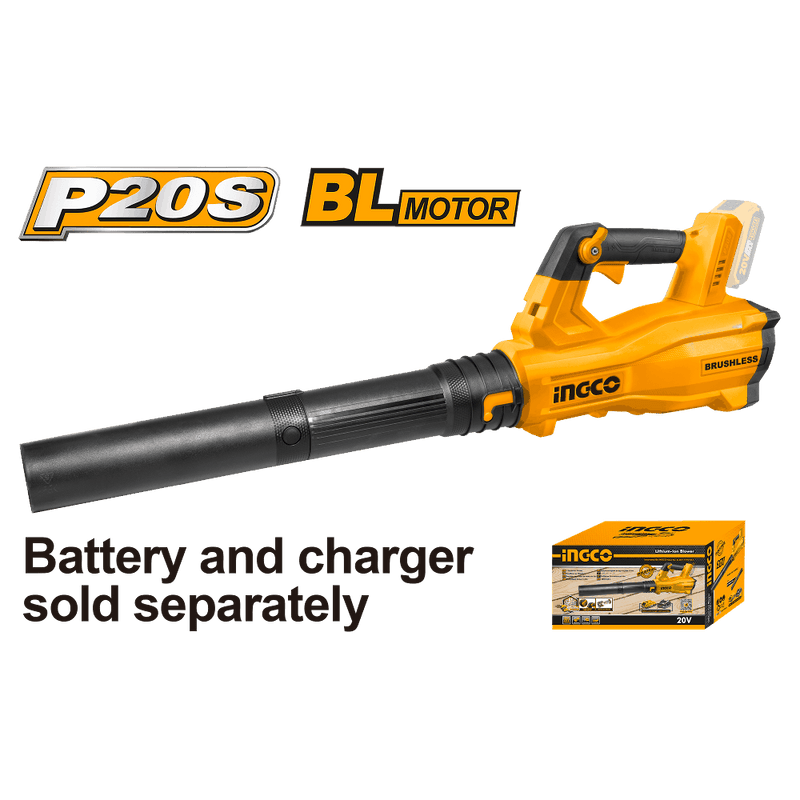 Soplador sin escobillas INGCO (CABLI20428) de 20 V