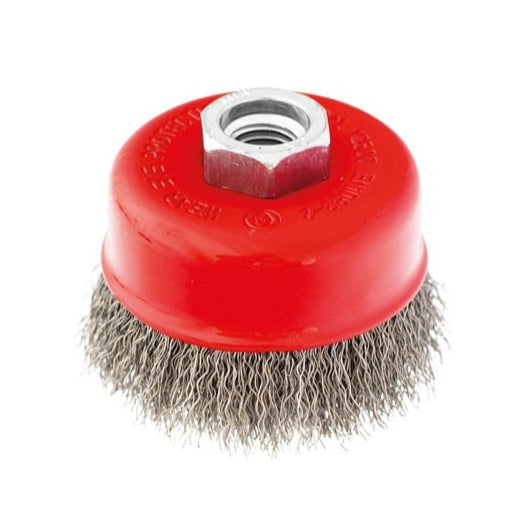 Cepillo de copa de acero inoxidable con rosca (CART-OI) - M14x60 mm