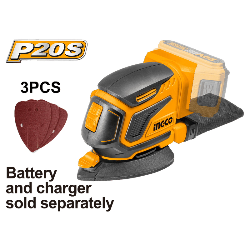 Lijadora de cantos INGCO (CDSLI2051) de 20 V