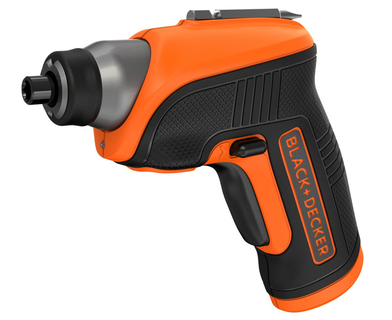 Black&Decker (CS3652LC-QW) 3.6V 1.5Ah 5.5Nm screwdriver. Includes angle head, 1 screwdriver bit, and charger.