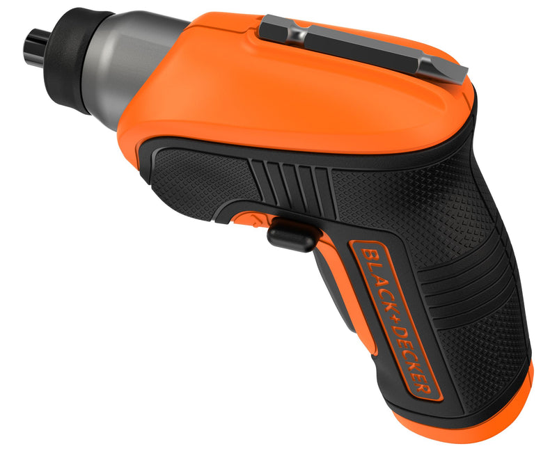 Black&Decker (CS3652LC-QW) 3.6V 1.5Ah 5.5Nm screwdriver. Includes angle head, 1 screwdriver bit, and charger.