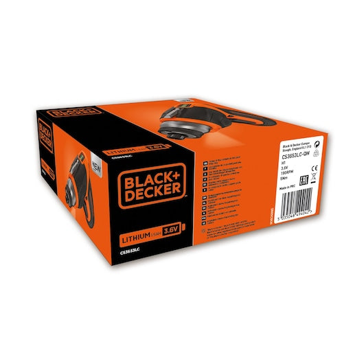Destornillador Black&Decker (CS3653LC-XK) de iones de litio de 3,6 V