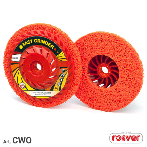 Discos unitizados de limpeza Fast Grinder laranja (CWO)