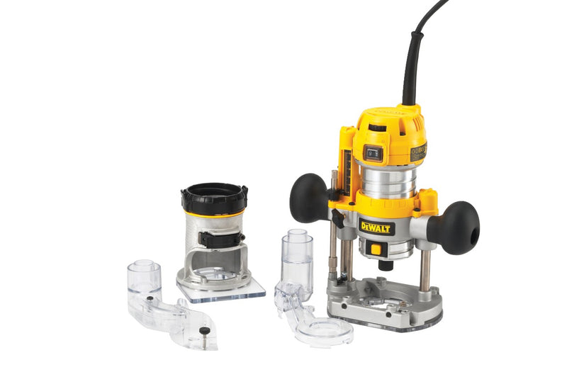 Dewalt (D26204K-QS) 900W 8mm 1/4" Plunge and Fixed Base