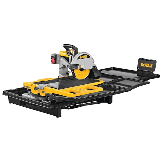 Serra para azulejos Dewalt (D36000-QS) de 1600 W com mesa deslizante de grande capacidade e 250 mm.