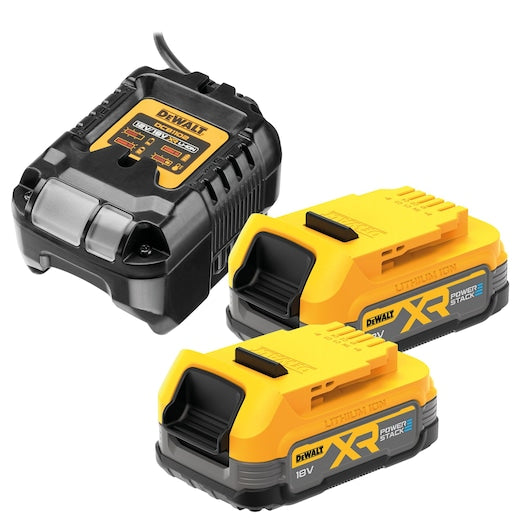 Dewalt (DCB1102E2-QW) 18V POWERSTACK 1.7 Ah Twin Battery Starter Kit