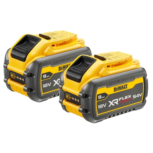 Dewalt (DCB547X2-XJ) 54V XR FLEXVOLT® 9Ah Twin Battery Starter Kit