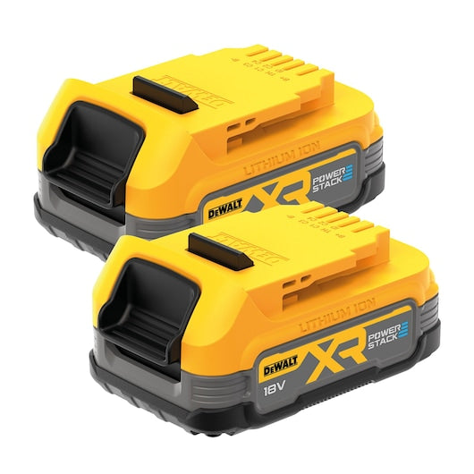 Kit de inicio de batería compacta doble Dewalt (DCBP034E2-XJ) XR® POWERSTACK de 18 V y 1,7 Ah