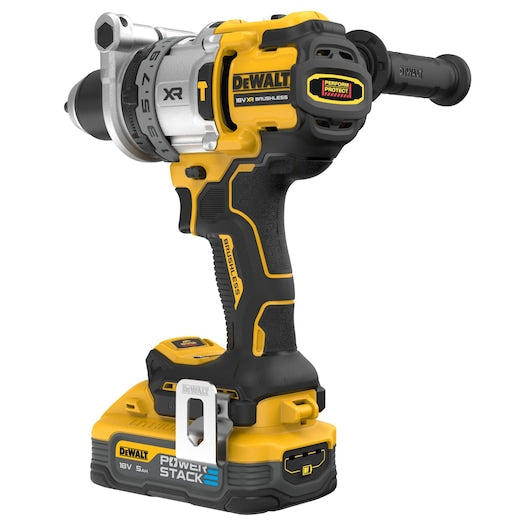 Dewalt (DCD1007H2T-QW) 18V XR® Premium Brushless Hammer Drill Driver - 2 x POWERSTACK 5Ah