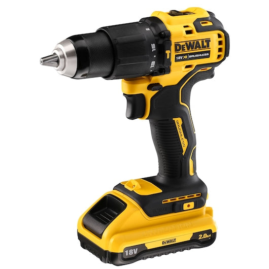 Dewalt (DCD709D2T-QW) 18V XR® Compact Brushless Hammer Drill Driver - 2 x 2Ah