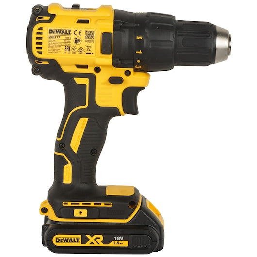 Dewalt (DCD777S2T-QW) 18V XR® Brushless Drill Driver - 2 x 1.5Ah
