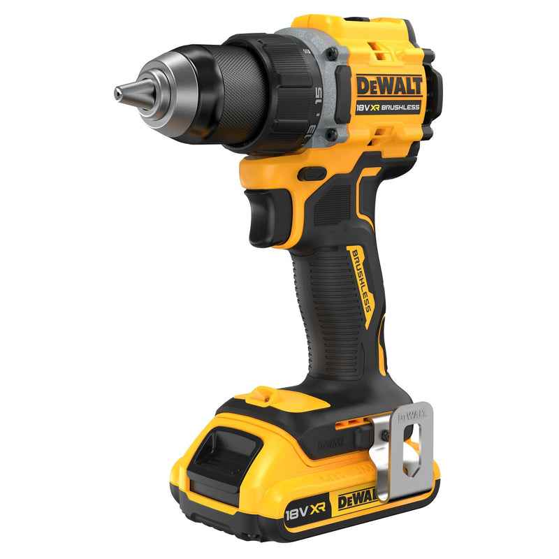 Taladro atornillador compacto sin escobillas XR de 18 V Dewalt (DCD794D2T-QW) - 2 x 4 Ah