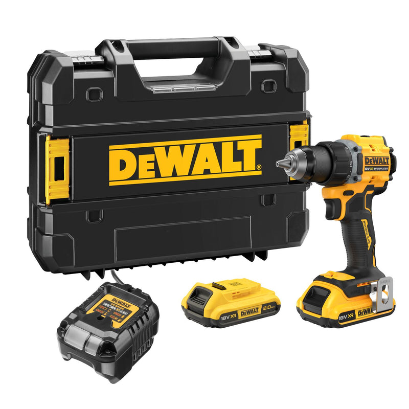 Taladro atornillador compacto sin escobillas XR de 18 V Dewalt (DCD794D2T-QW) - 2 x 4 Ah