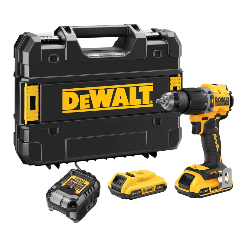 Dewalt (DCD799D2T-QW) 18V XR Brushless Compact Hammer Drill Driver - 2 x 2Ah
