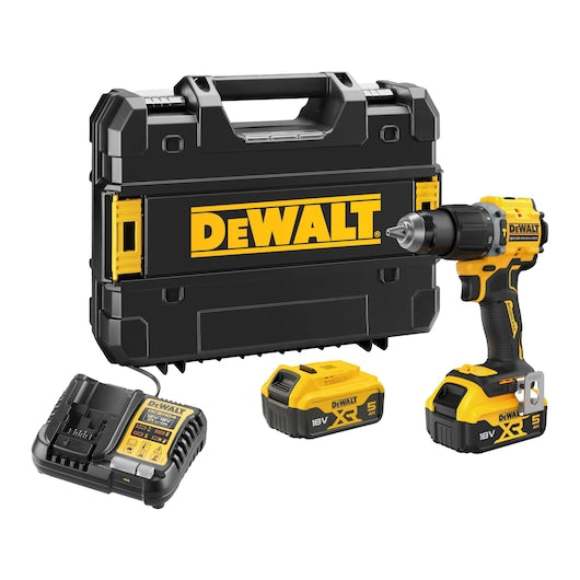Dewalt (DCD799P2T-QW) 18V XR® Brushless Compact Hammer Drill Driver - 2 x 5Ah