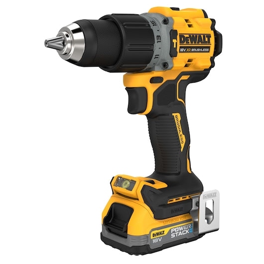 Dewalt (DCD805E1T-QW) 18V XR® Brushless Hammer Drill Driver - 1 x POWERSTACK 1.7Ah