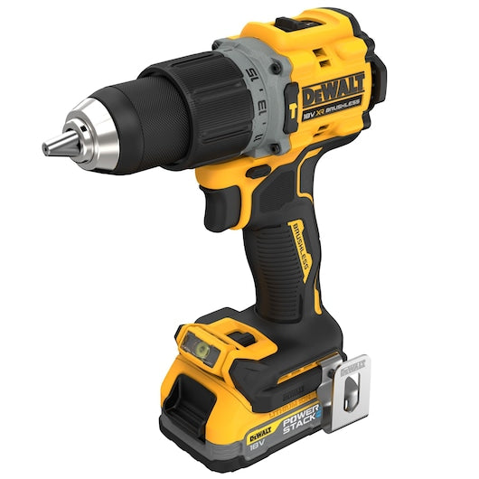 Dewalt (DCD805E1T-QW) 18V XR® Brushless Hammer Drill Driver - 1 x POWERSTACK 1.7Ah