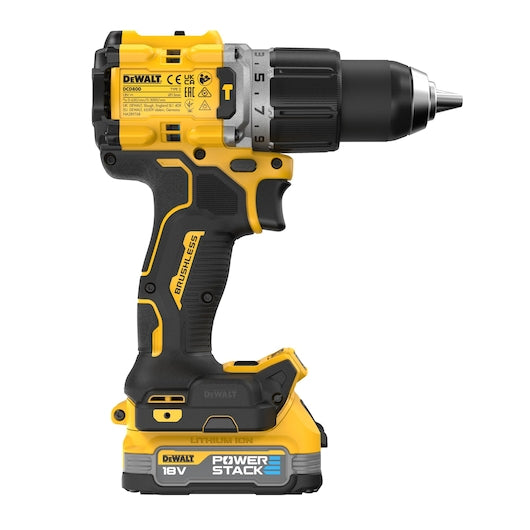 Dewalt (DCD805E2T-QW) 18V XR® Brushless Hammer Drill Driver - 2 x POWERSTACK 1.7Ah