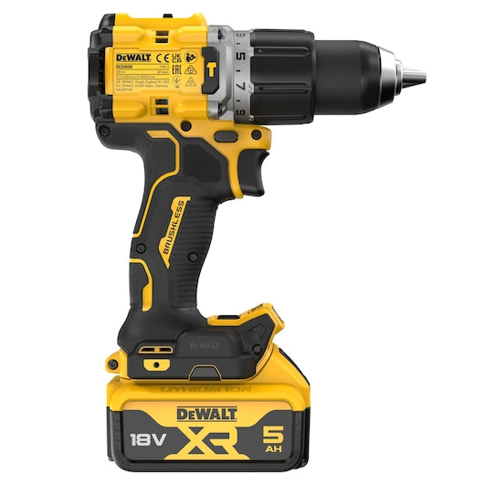 Dewalt (DCD805P2T-QW) 18V XR® Brushless Hammer Drill Driver - 2 x 5Ah