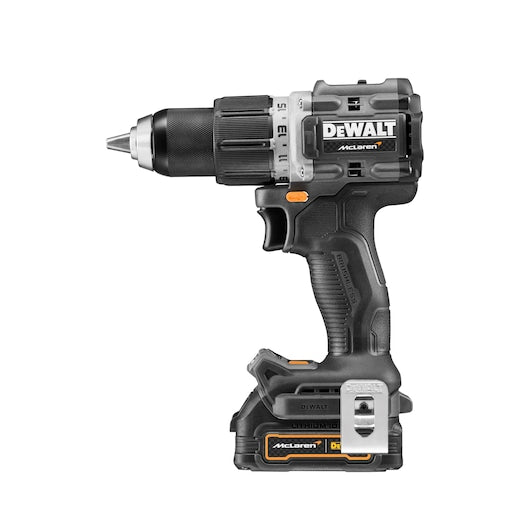 Dewalt (DCD85ME2GT-QW) 18V XR Brushless Hammer Drill Driver - DEWALT x McLaren F1 Team LIMITED Edition - 2 X 1.7 Ah GFN POWERSTACK BATTERIES