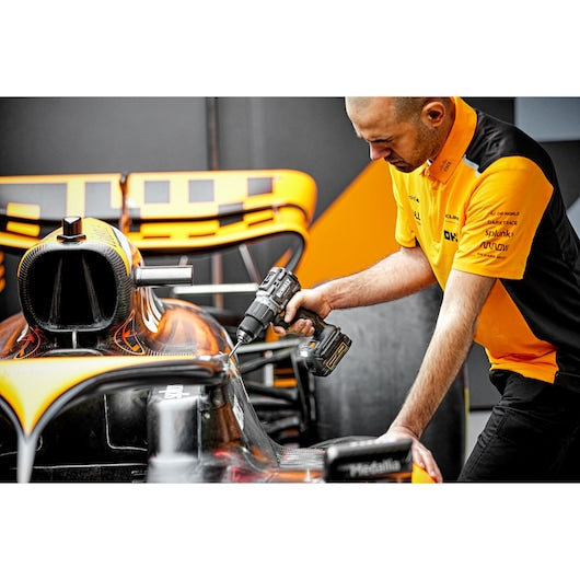Dewalt (DCD85ME2GT-QW) 18V XR Brushless Hammer Drill Driver - DEWALT x McLaren F1 Team LIMITED Edition - 2 X 1.7 Ah GFN POWERSTACK BATTERIES