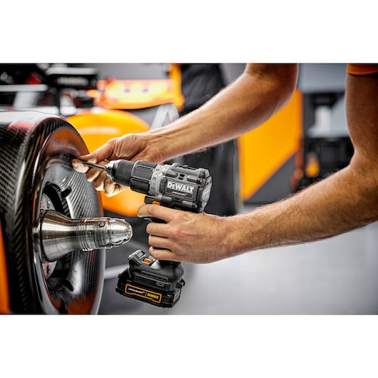 Dewalt (DCD85ME2GT-QW) 18V XR Brushless Hammer Drill Driver - DEWALT x McLaren F1 Team LIMITED Edition - 2 X 1.7 Ah GFN POWERSTACK BATTERIES