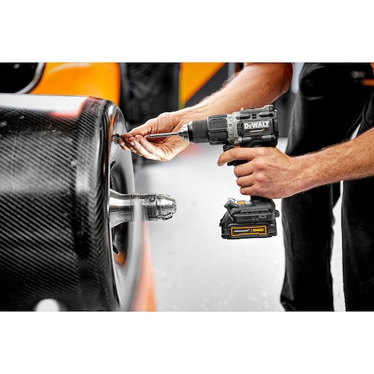 Dewalt (DCD85ME2GT-QW) 18V XR Brushless Hammer Drill Driver - DEWALT x McLaren F1 Team LIMITED Edition - 2 X 1.7 Ah GFN POWERSTACK BATTERIES