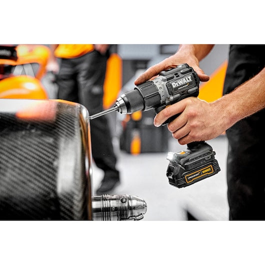 Dewalt (DCD85ME2GT-QW) 18V XR Brushless Hammer Drill Driver - DEWALT x McLaren F1 Team LIMITED Edition - 2 X 1.7 Ah GFN POWERSTACK BATTERIES